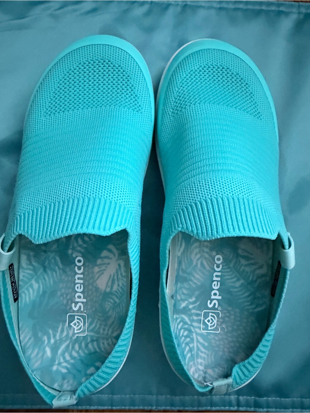 Spenco Blissful slide in Turquoise